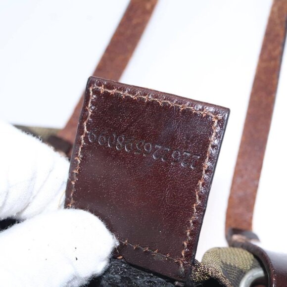 FENDI Zucca Canvas Hand Bag Brown Black Auth - Picture 11 of 16